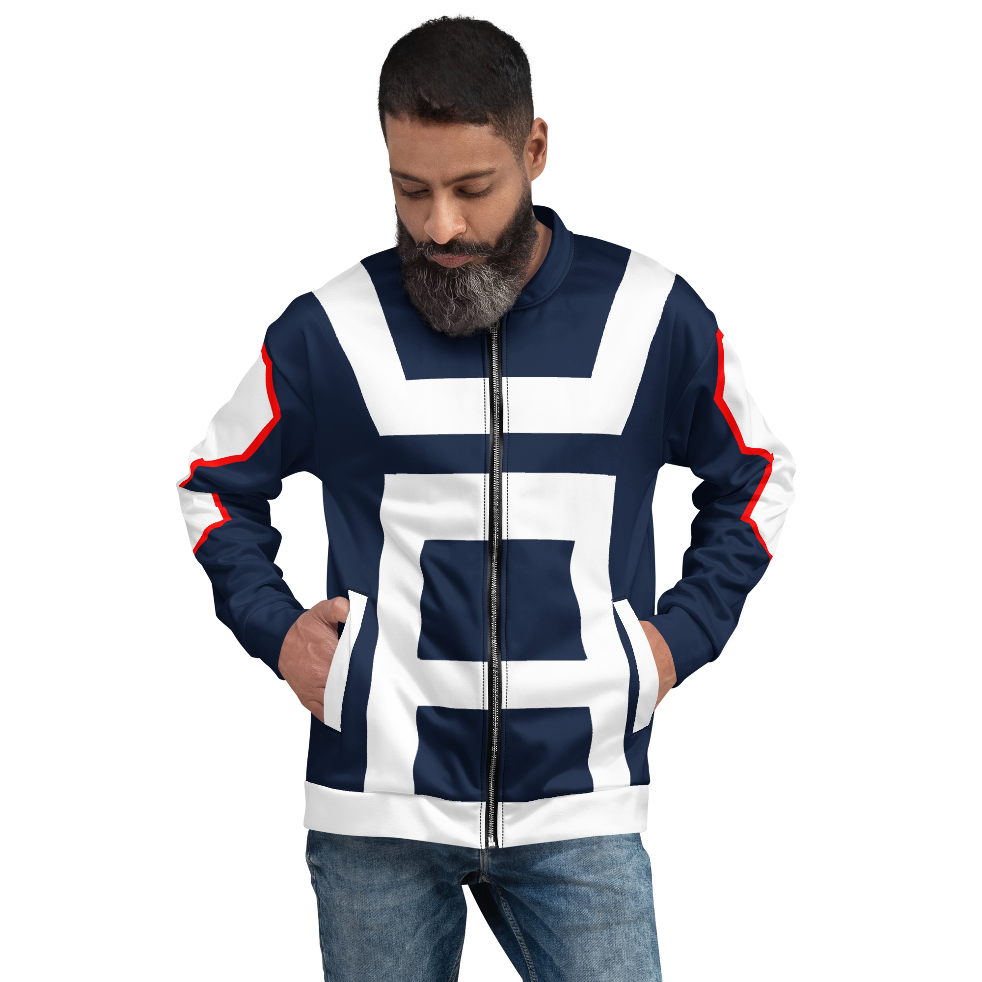 UA High (My Hero Academia) Gym Unisex Bomber Jacket - Image 6
